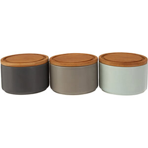 Fenwick Set of Three Stacking Canisters