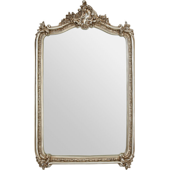 Silva Small Oak Effect Silver Wall Mirror