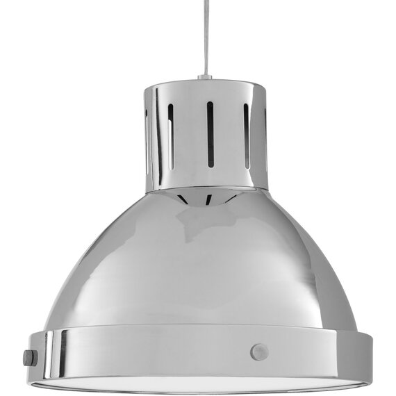 Jasper Bowl Shaped Pendant Light with Chrome Finish