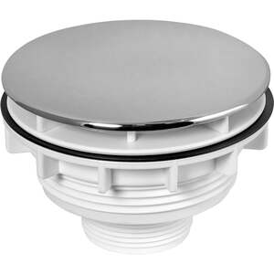 McAlpine SWHF5-CP High Flow Shower Waste: 110mm White Plastic Plain Cover Flange x 56mm Tail: Top Ac