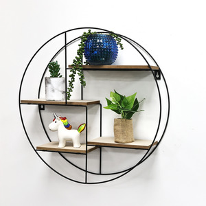 Metal Round Floating Shelf