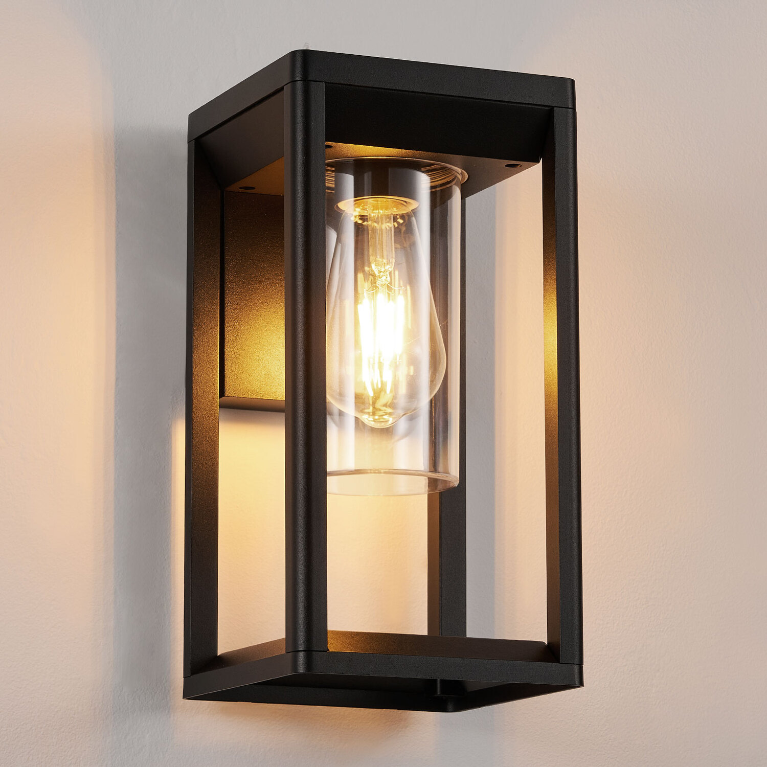 Image of Outdoor Wall Light - Black /&hellip;