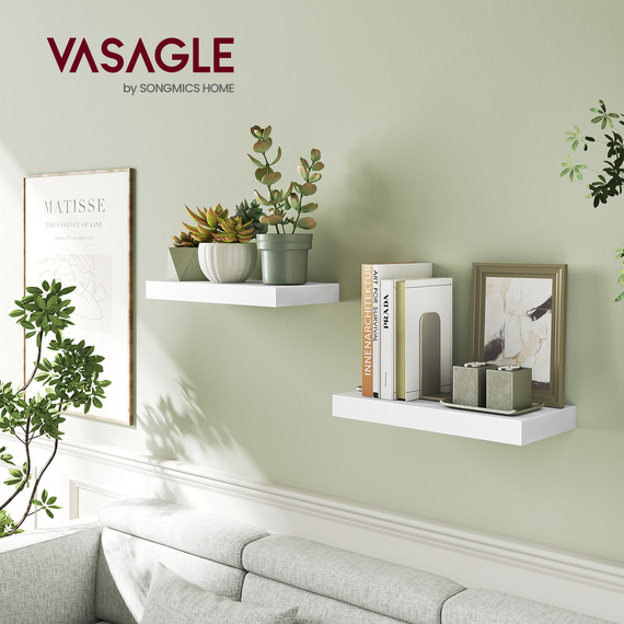 VASAGLE Wall Shelf, Floating Shelf, Wall Mounted
