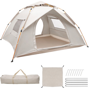 3-4 White Person Instant Pop-Up Tent