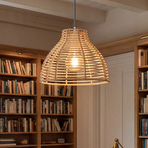 Ceiling Light Shade Wicker Basket Plastic Lampshade Pendant  2PCS
