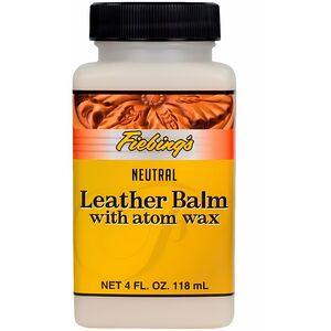 Leather Balm with Atom Wax Neutral 4oz - Conditioning & Protection
