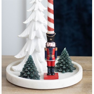 Nutcracker Dinner Candle Holder And Matching Candle