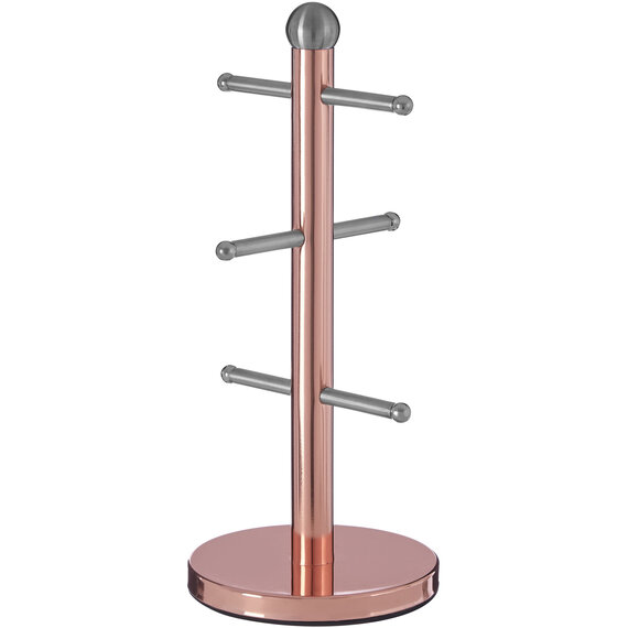 Hirano 6 Cup Copper Finish Mug Tree