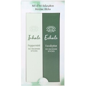Set of 2 Inhale Exhale Incense Stick Packs