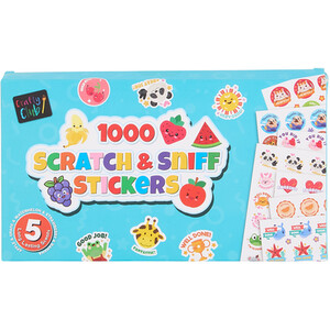 1000 Piece Scratch and Sniff Sticker Set