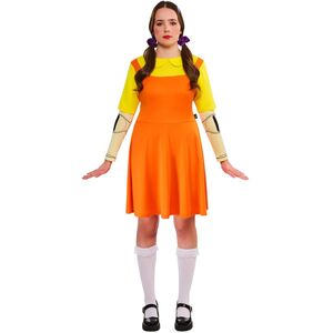 Squid Game Womens/Ladies Doll Costume