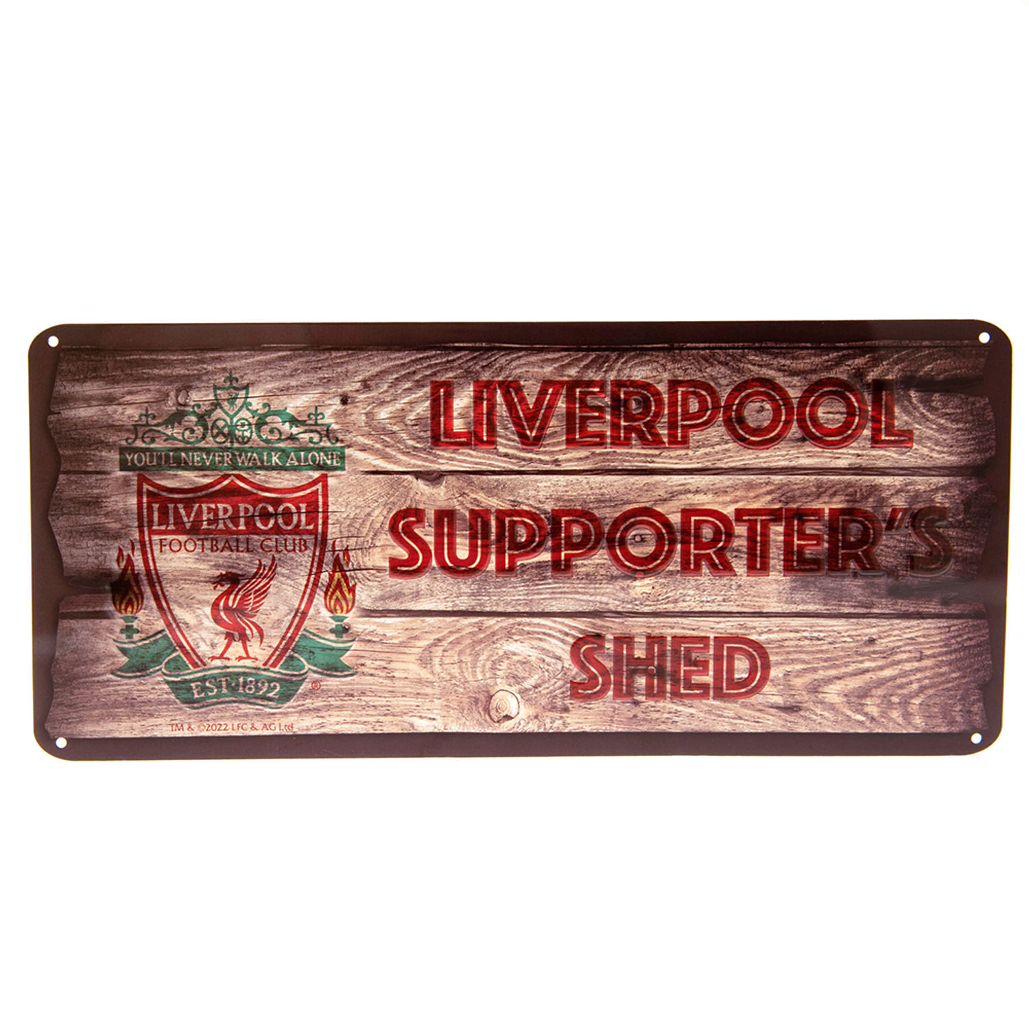 Liverpool Fc Unisex Brown Supporters Shed Plaque In - Image 3