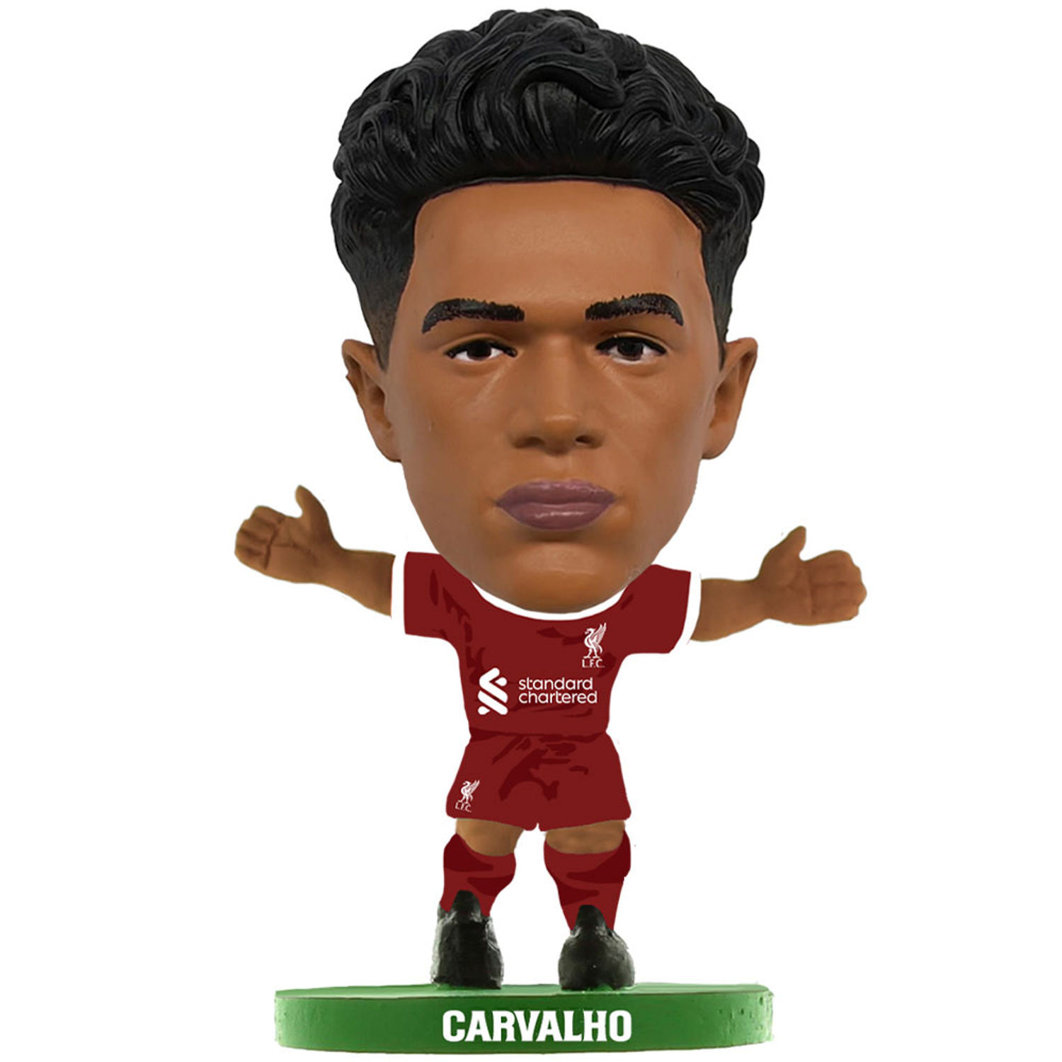 Liverpool Fc Fabio Carvalho 2024 Soccerstarz Football Figurine - Maroon/White/Green