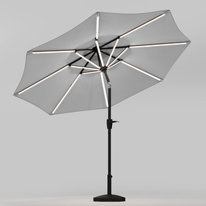 Lifeideas Solar LED Tubes Parasol with Base Style A