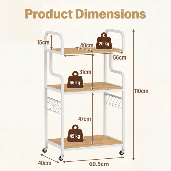 Tall Mobile Machine Table