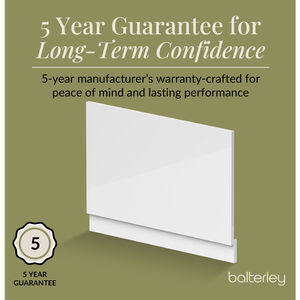 800mm MDF Bath End Panel and Plinth - Gloss White