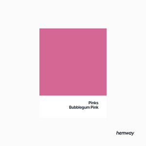Hemway Chalk Paint Flat Matt Bubblegum Pink 1L