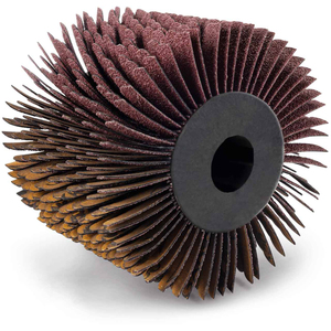 Scheppach MRS1300 Abrasive Strip Brush 120mm x 100mm, Nylon abrasive for wood surface preparation.