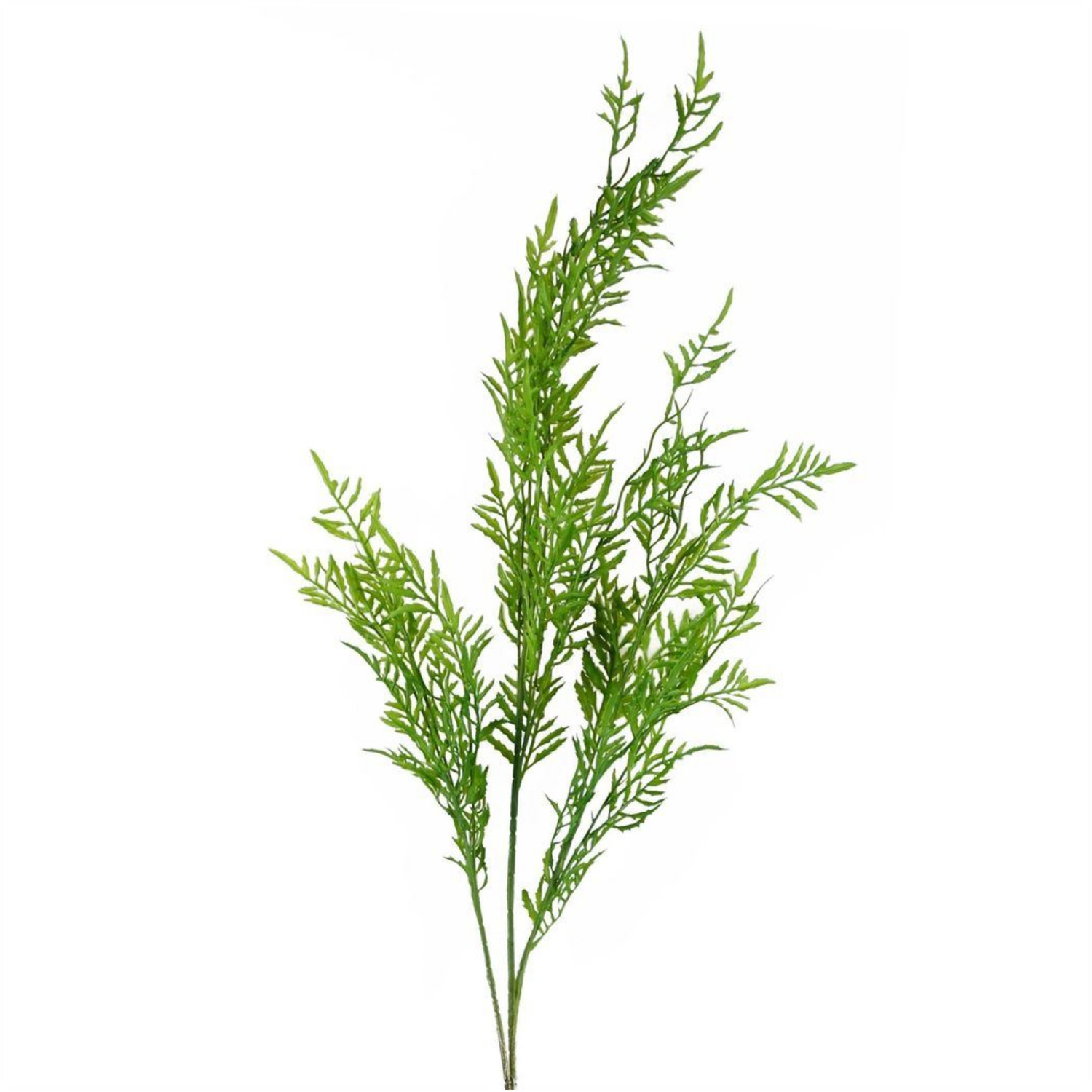 Pack Of 6 Artificial Boston Fern Tall Green Stems - Green