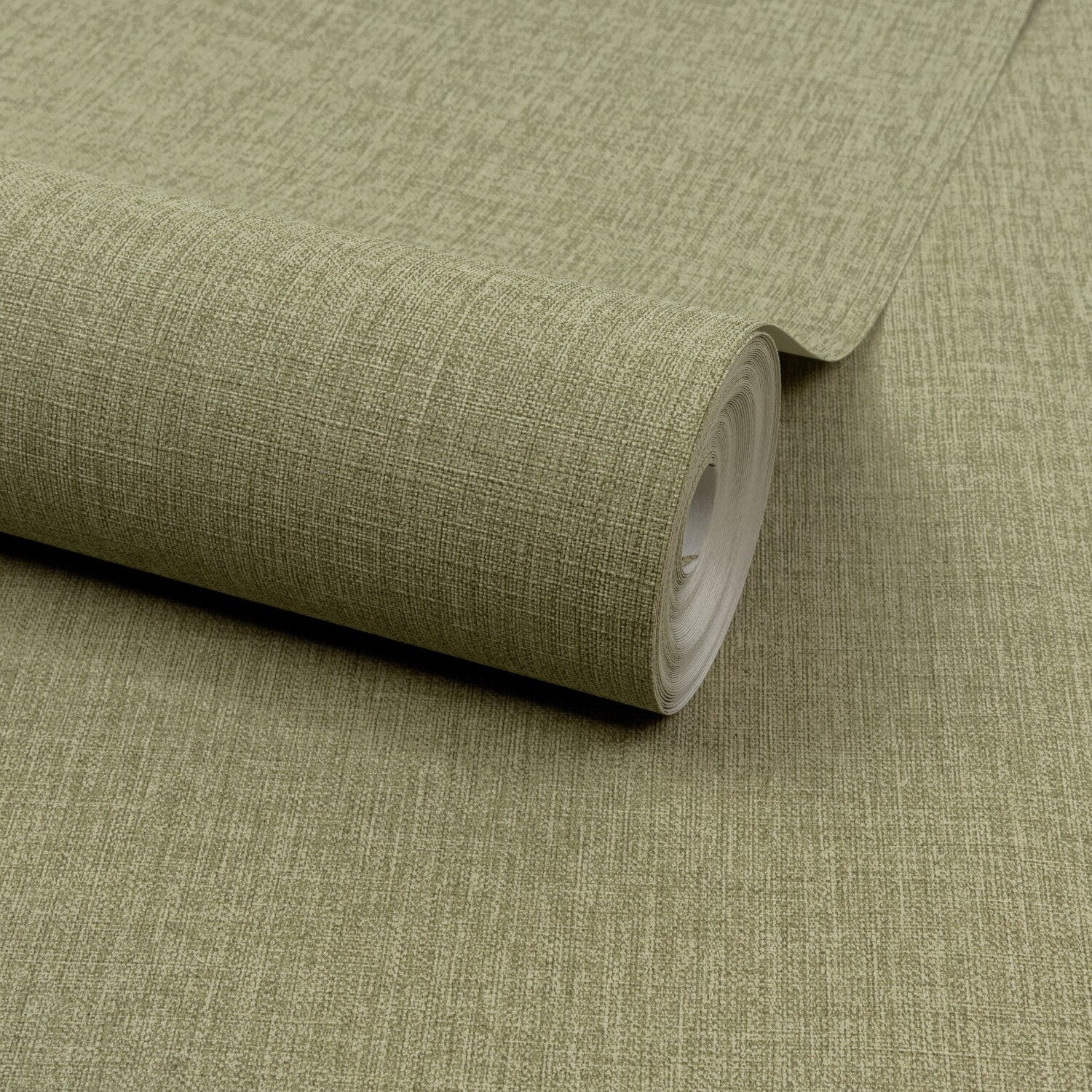 B&Q - Boutique Trente Linen Effect Luxury Weight Embossed WallpaperDeep Green - Image 3