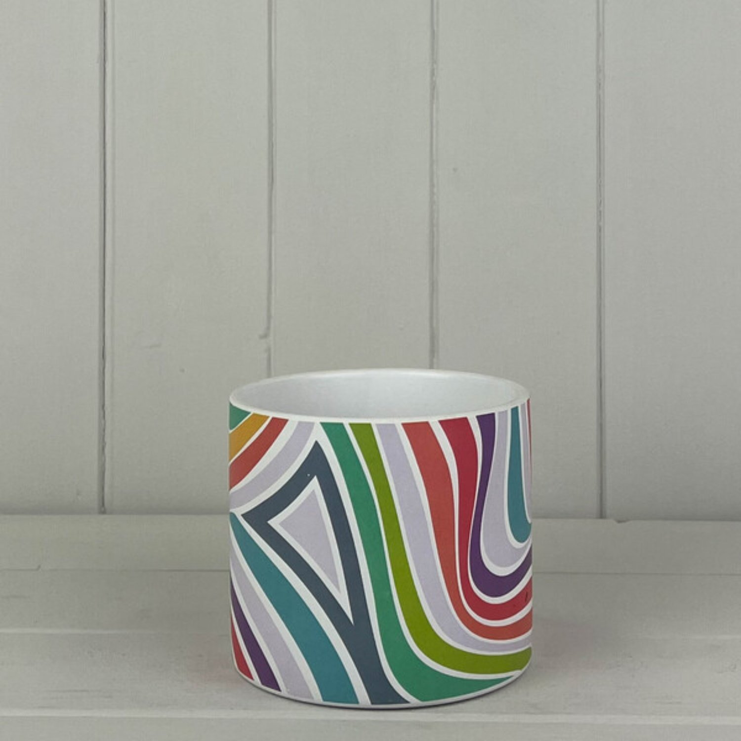 Kdmd Sturdy Multicolor Rainbow Pot Plant Pot - Multi