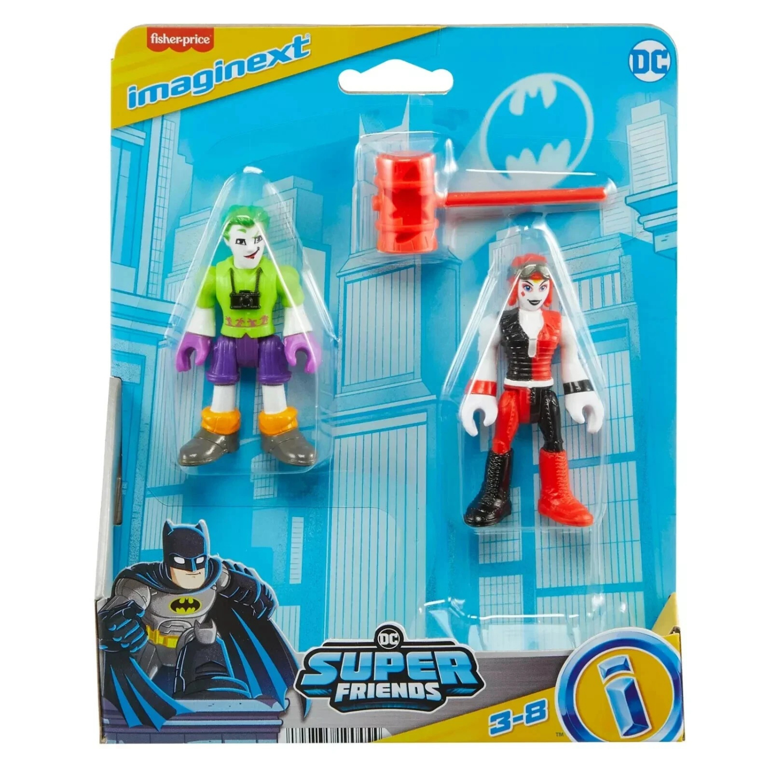 Imaginext The Joker And Harley Quinn Figure Set - Purple