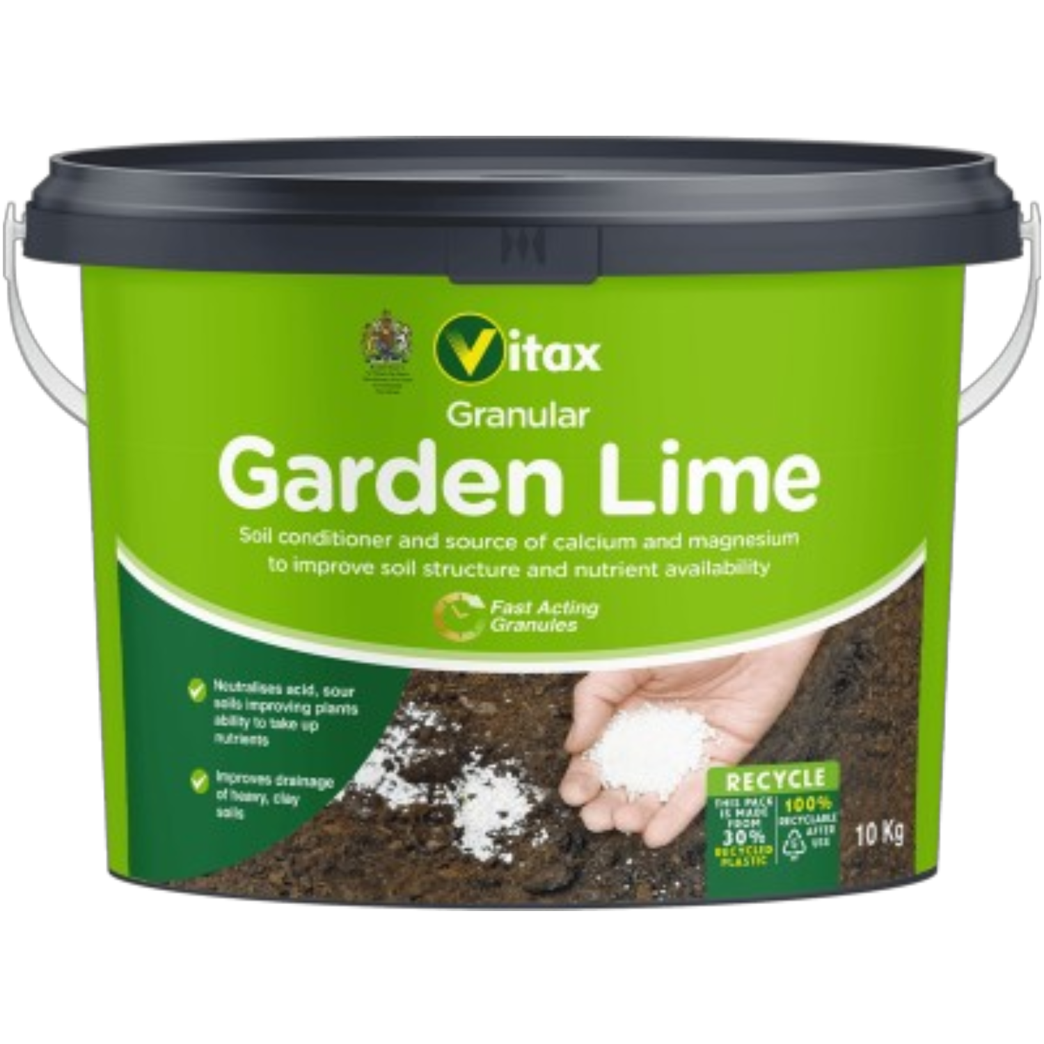 Vitax Granular Garden Lime Soil Conditioner - White