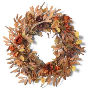 Floral Autumnal Foliage Decorative Wreath