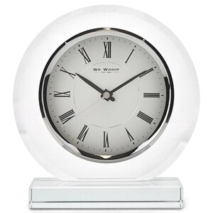 Round Glass Mantel Clock