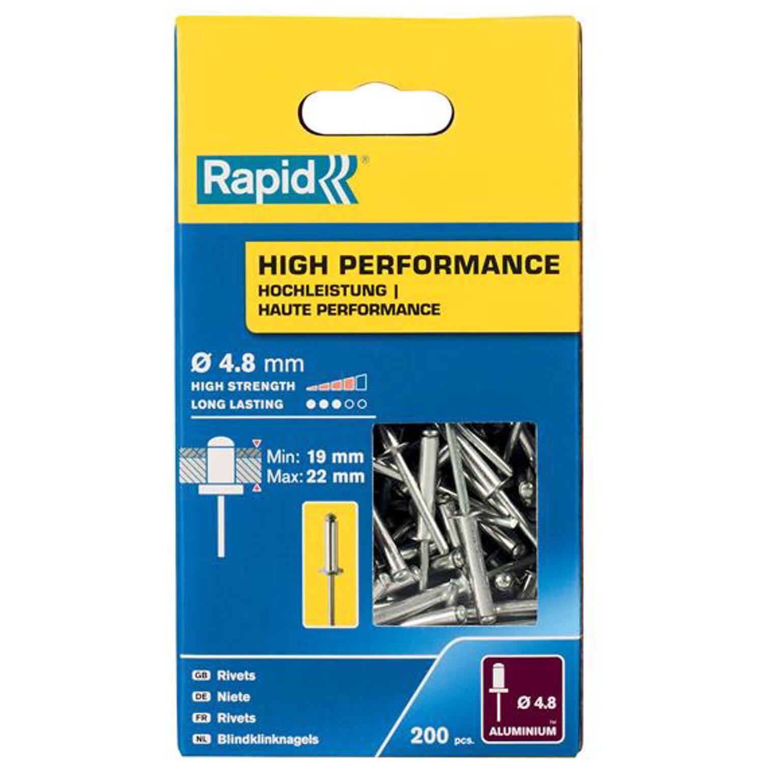 Rapid 5001440 High Performance Rivets 4.8 X 25Mm (Box 200) Rpd5001440 - Image 8