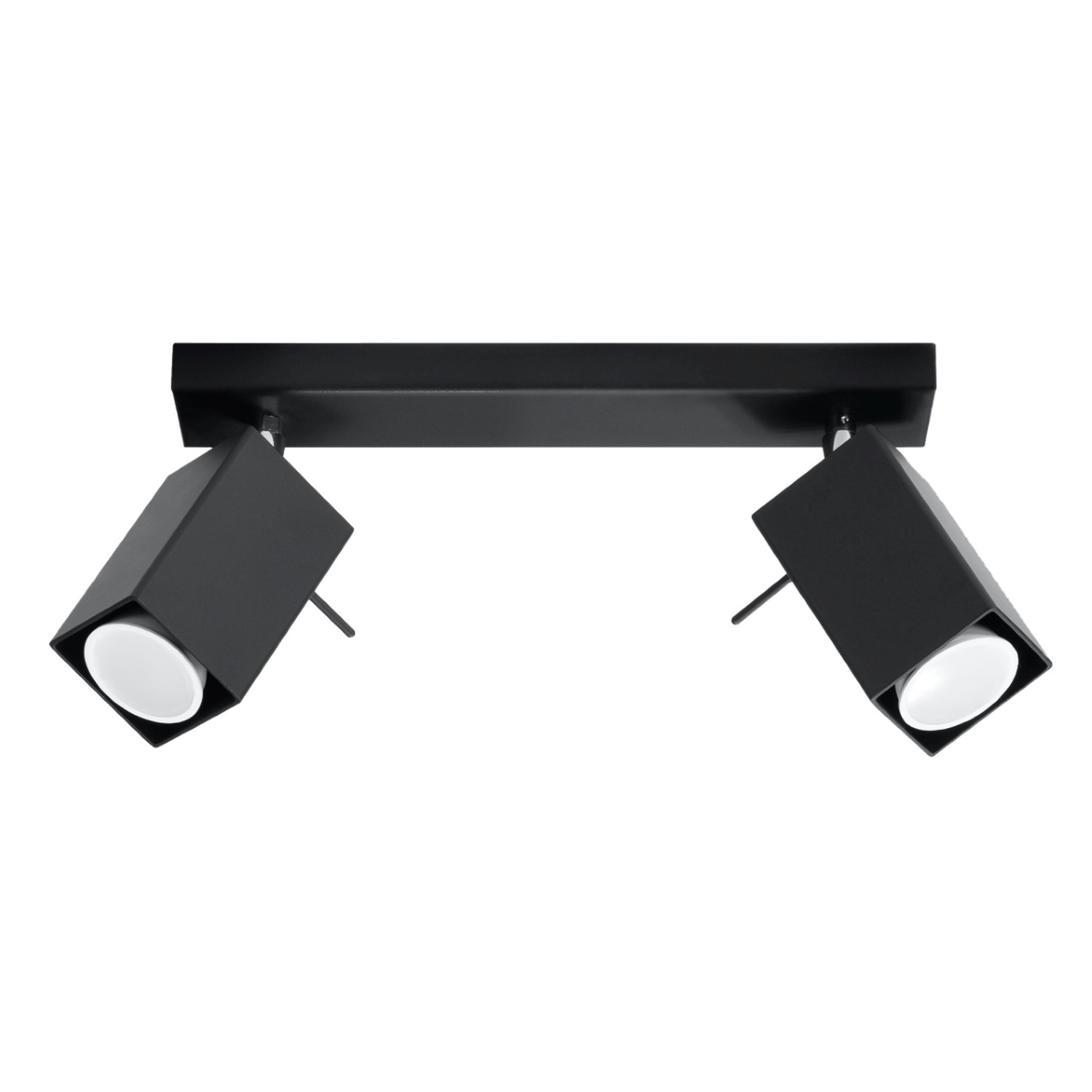 B&Q -  Luminosa Merida 2 Light Spotlight Bar BlackGu10 - Image 2