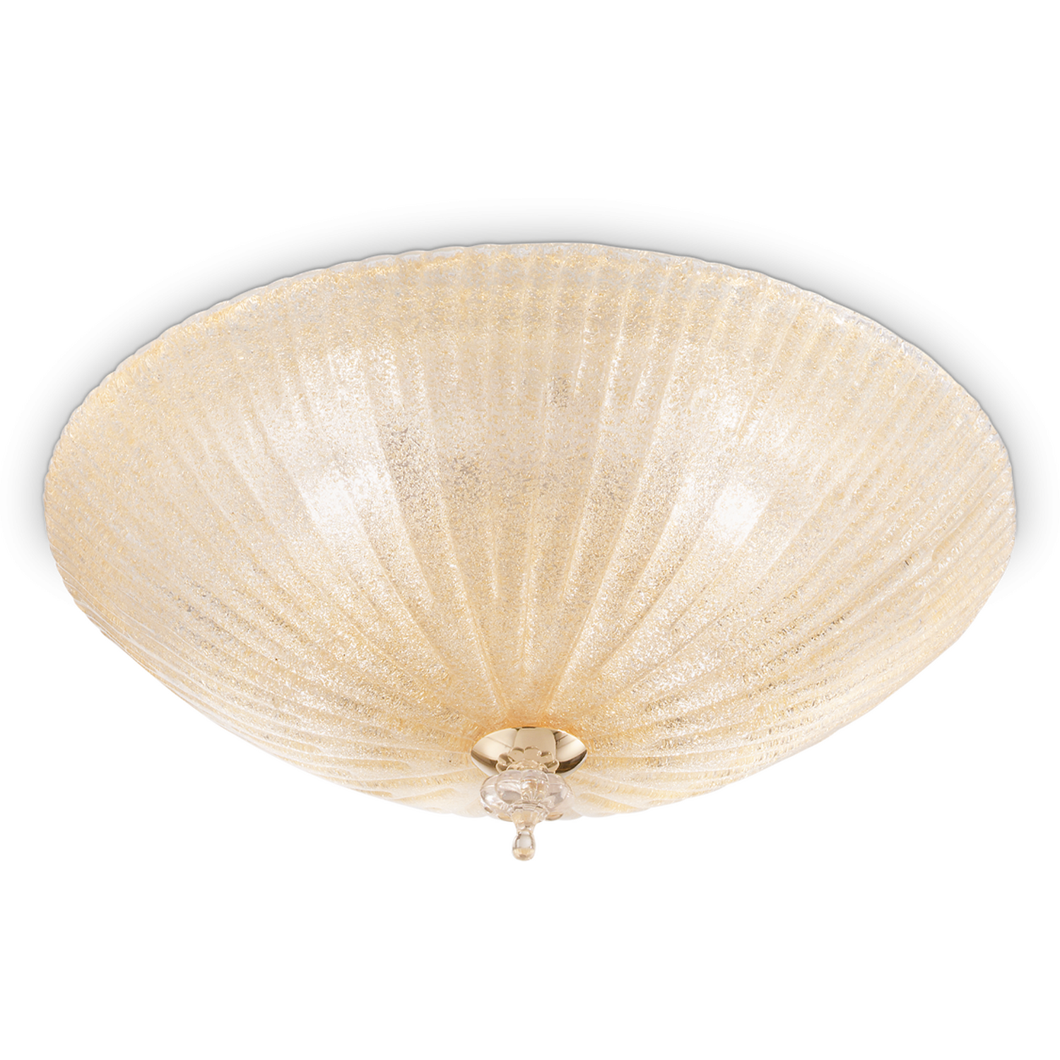Ideal Lux Lighting Shell Wall Light Gold - Gold