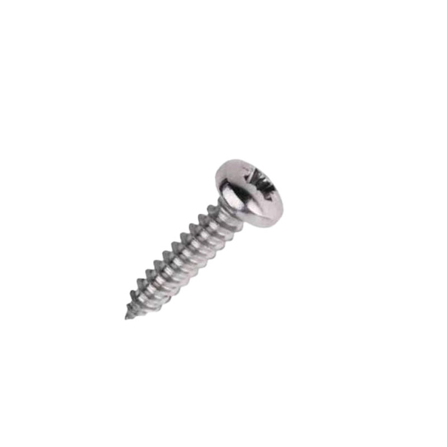 Securpak Zinc Plated Pan Self Tapping Screws (Pack Of 40) - Silver