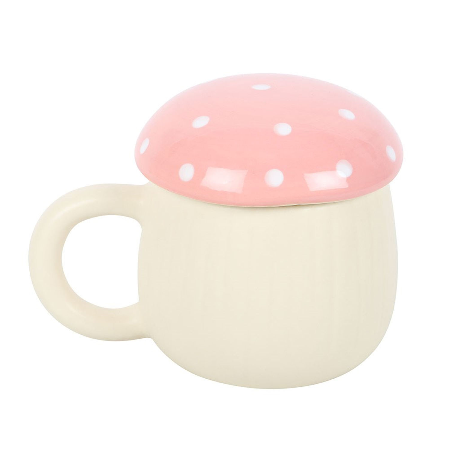 Something Different Mushroom Mug A - White/Pink