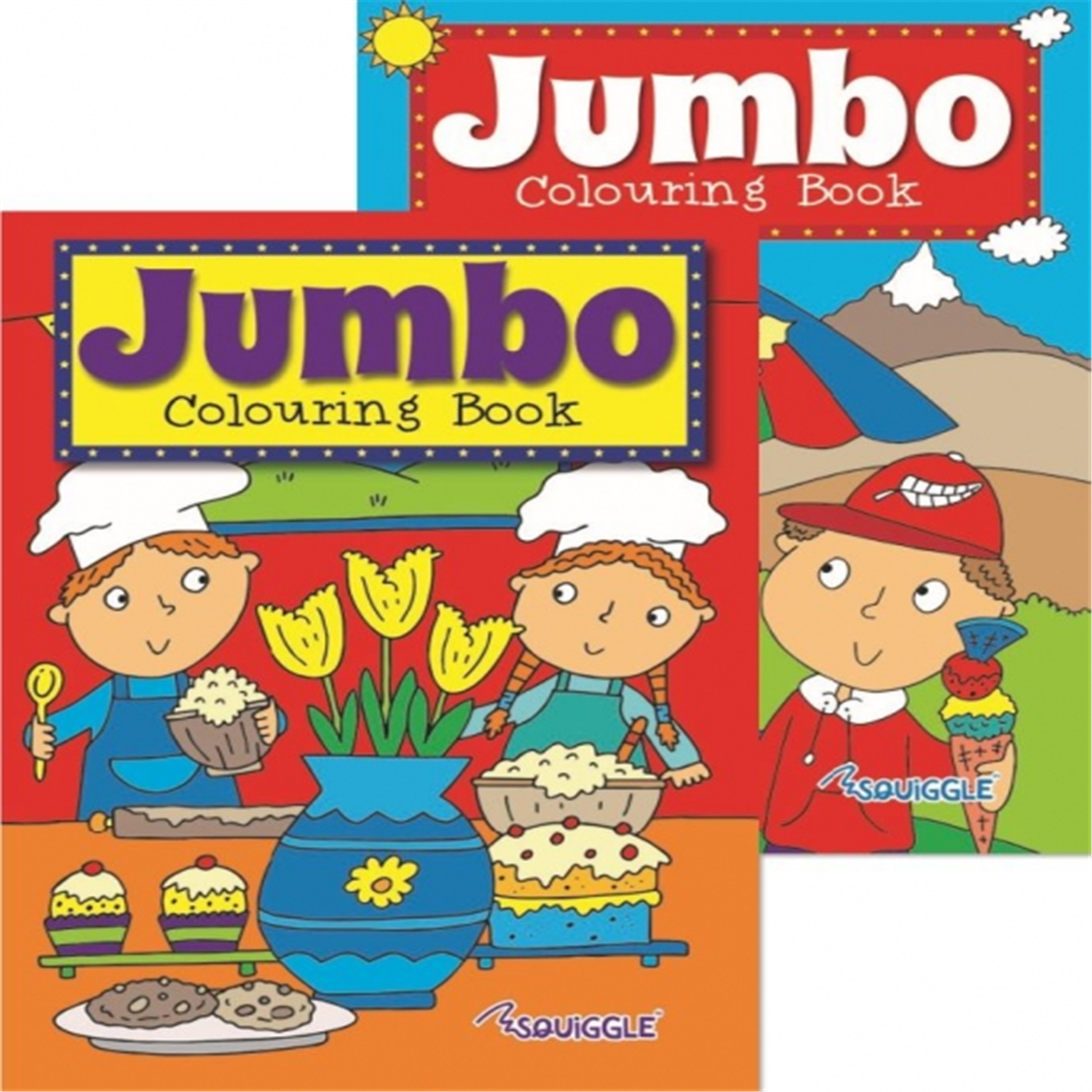 Martello Single 144 Pages Jumbo Colouring Book - Red
