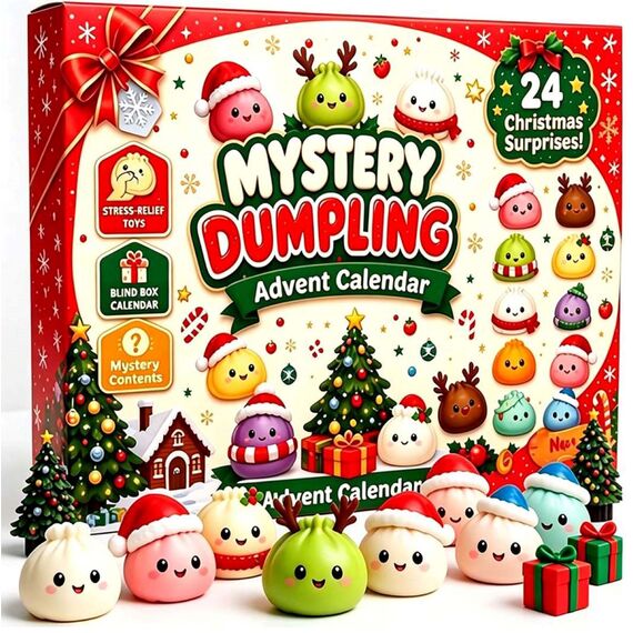Dumpling Squishy Christmas Advent Calendar
