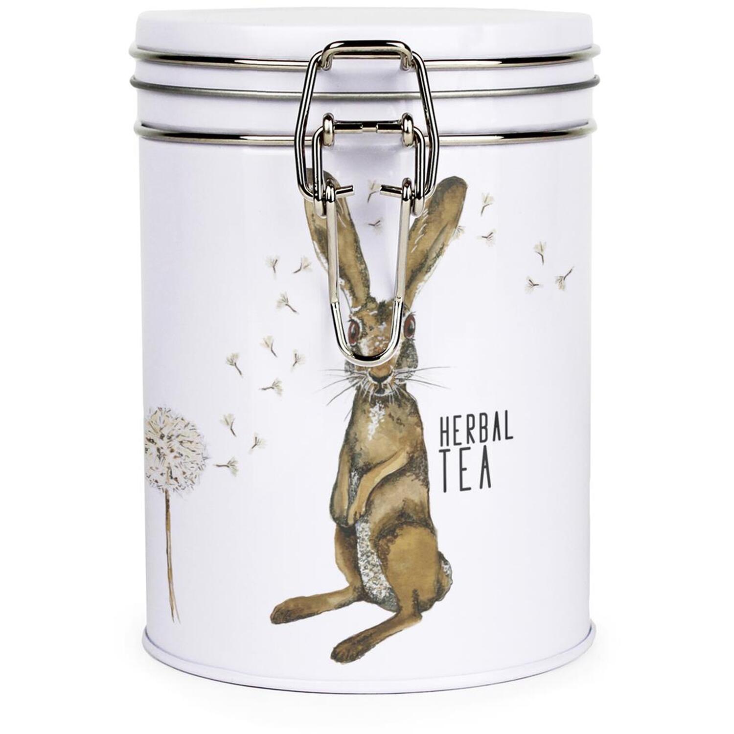 Purely Home Hare & Dandelions Clip-Lid Kitchen Storage Canister - Herbal Tea