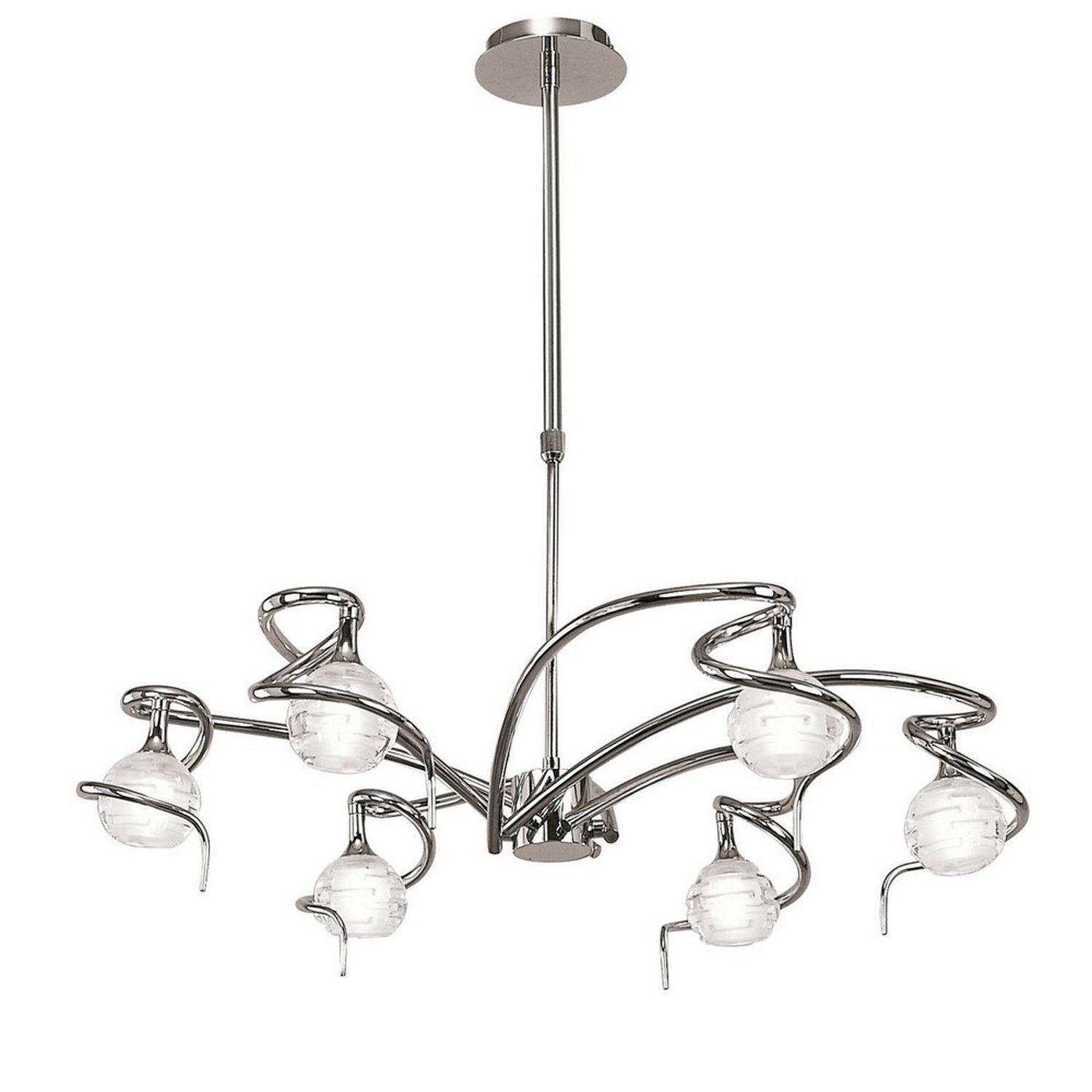 Inspired Lighting Dali Pendant Light Chrome