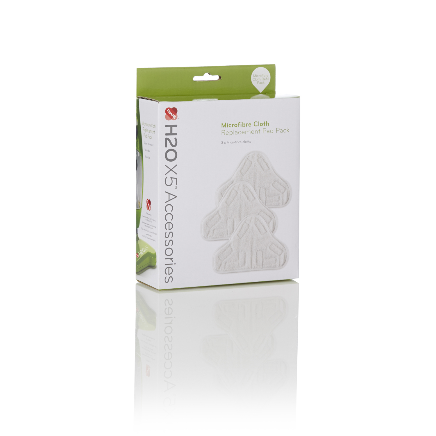 Thane H2o Mop X5 Microfiber Cloths - White