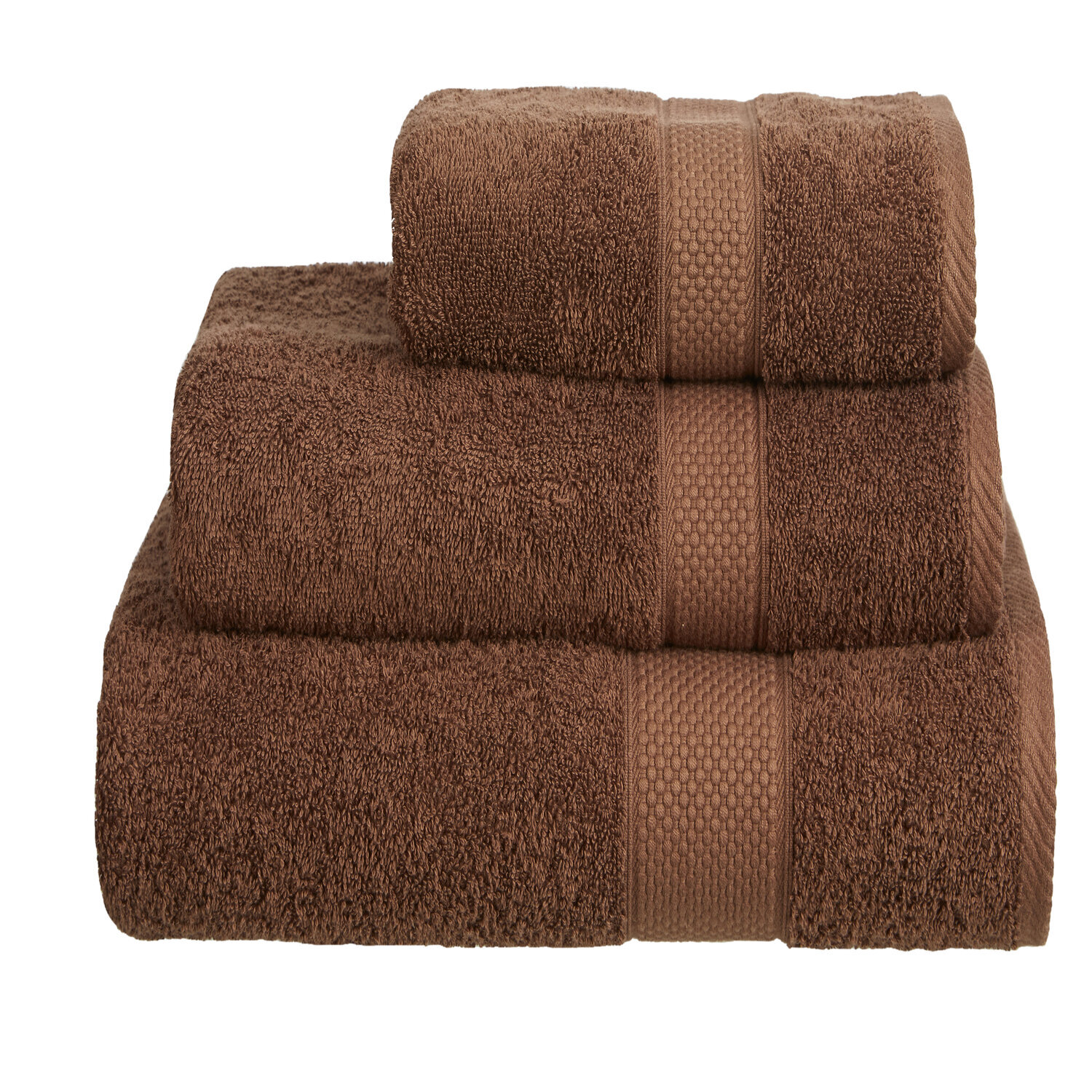 Luxury Ringspun Turkish Cotton Towel Range - Chocolate / 60cm / 0.1kg / Guest Towel