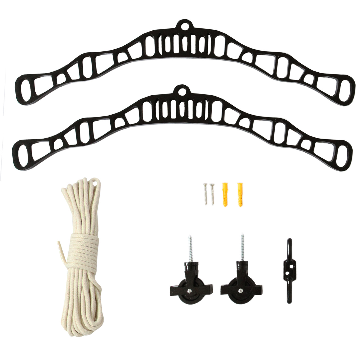Image of Clothing Airer Ceiling Pulley Black 1.5m - Black