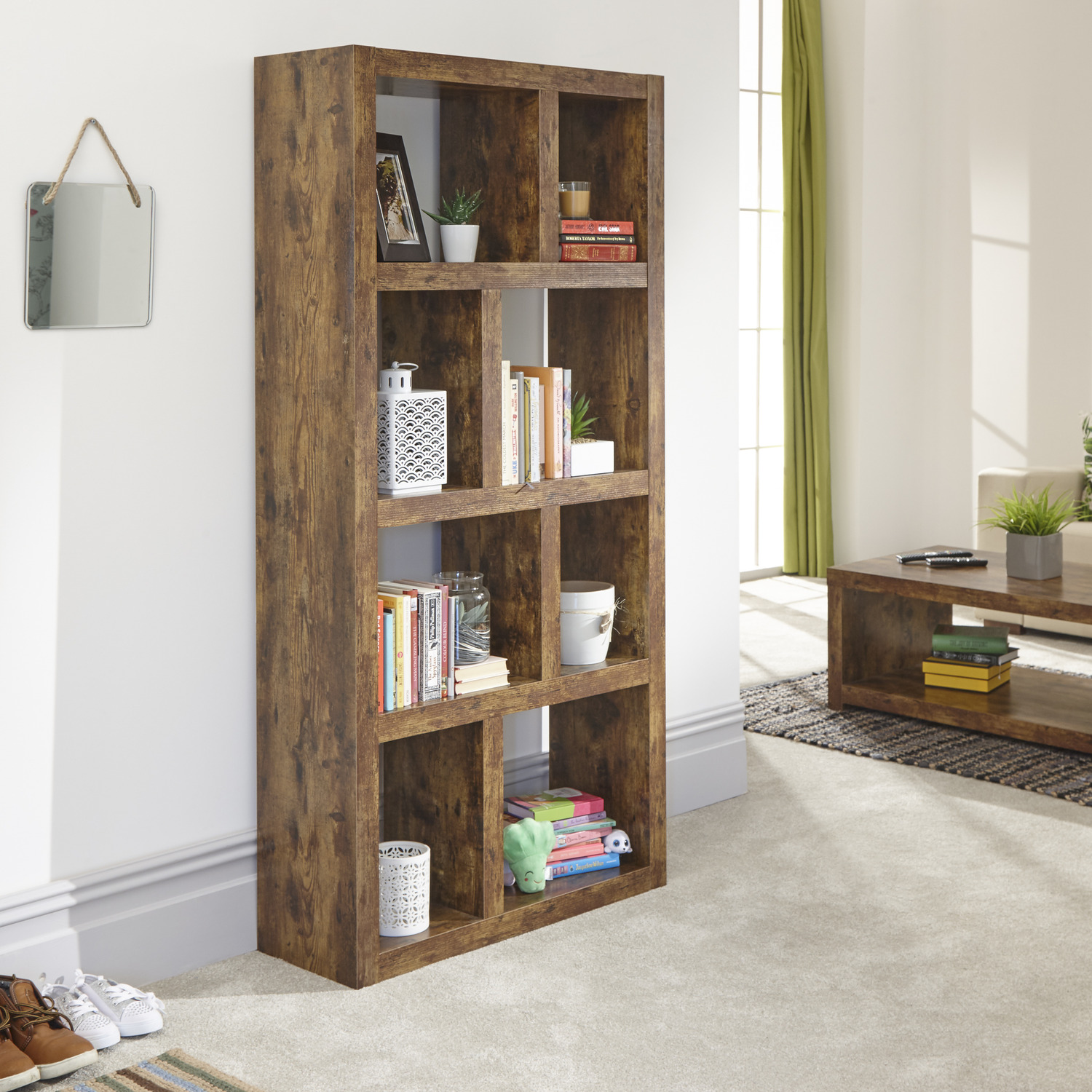 Jakarta Tall Open Shelving Unit - Mango Wood