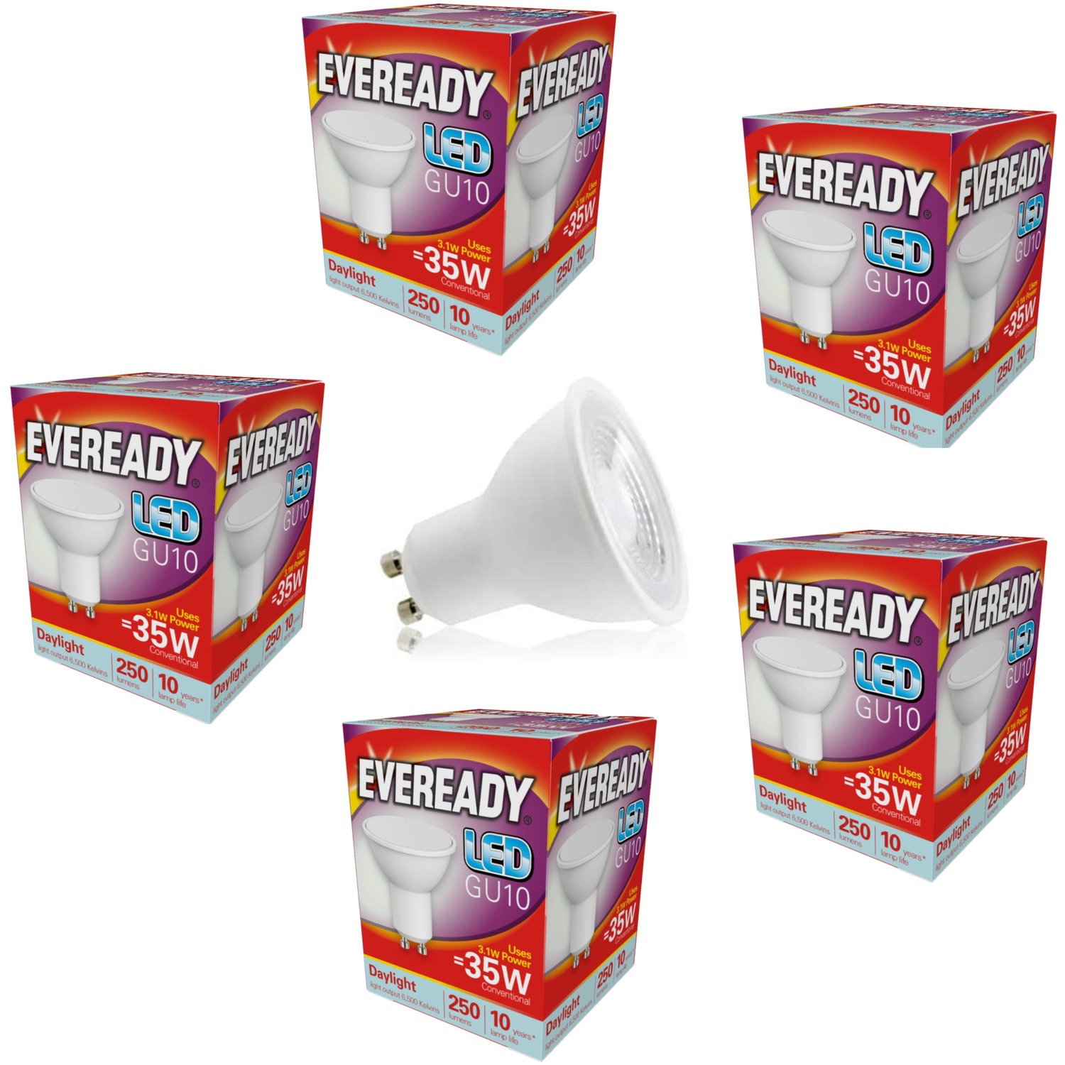 Image of GU10 LED 3.1W Light Bulb -&hellip;