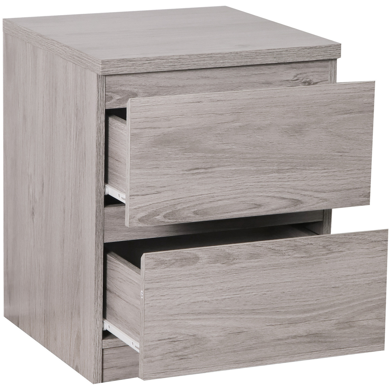 Jupiter 2 Drawer Bedside - Grey