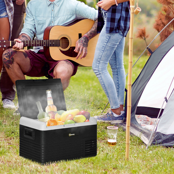 Outsunny Car Refrigerator, Portable Car Fridge Freezer