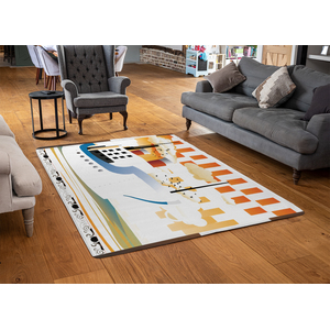 Art Deco Ship Designer Rug