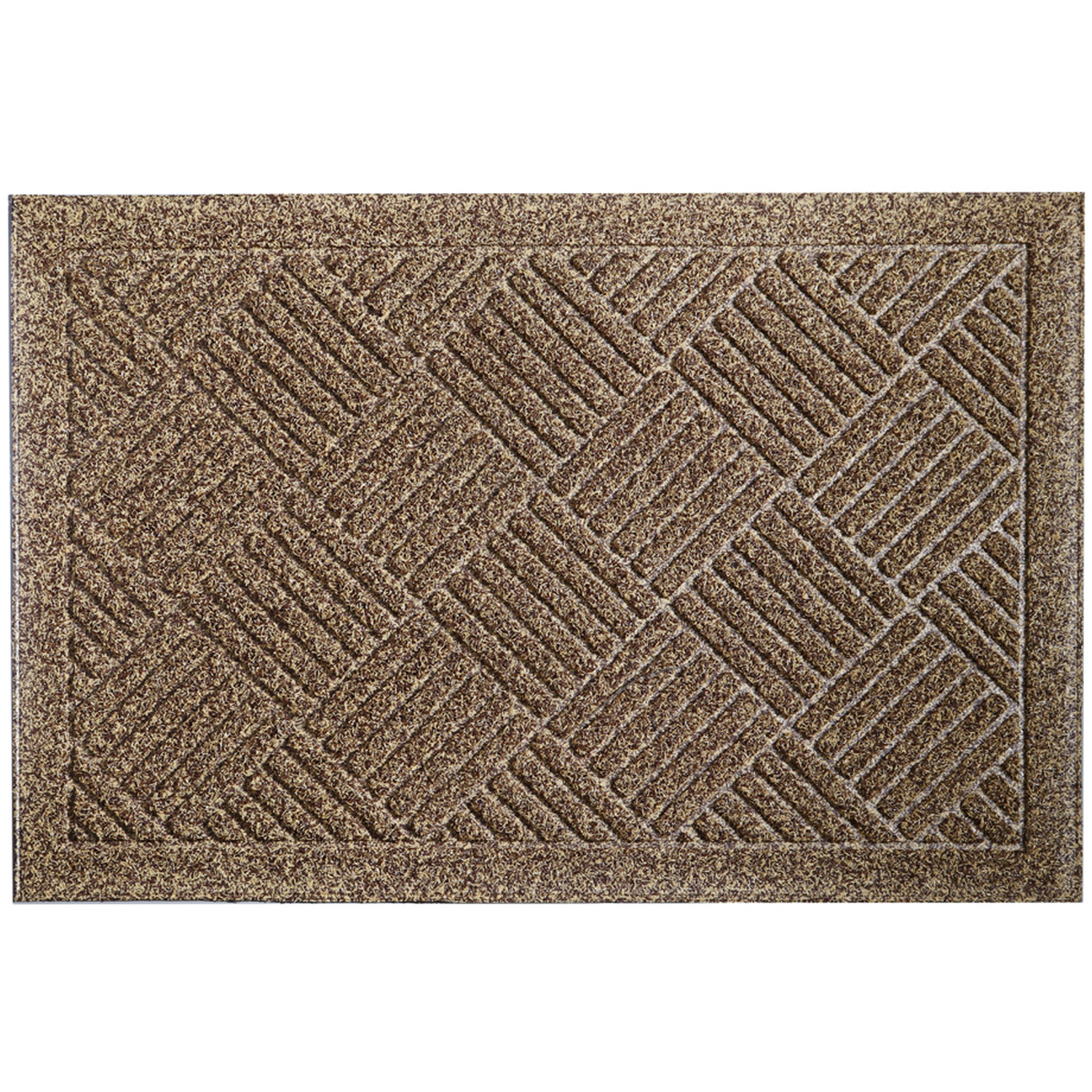 JVL Dirt Defender Scraper Door Mat 40 x 60 cm - Beige