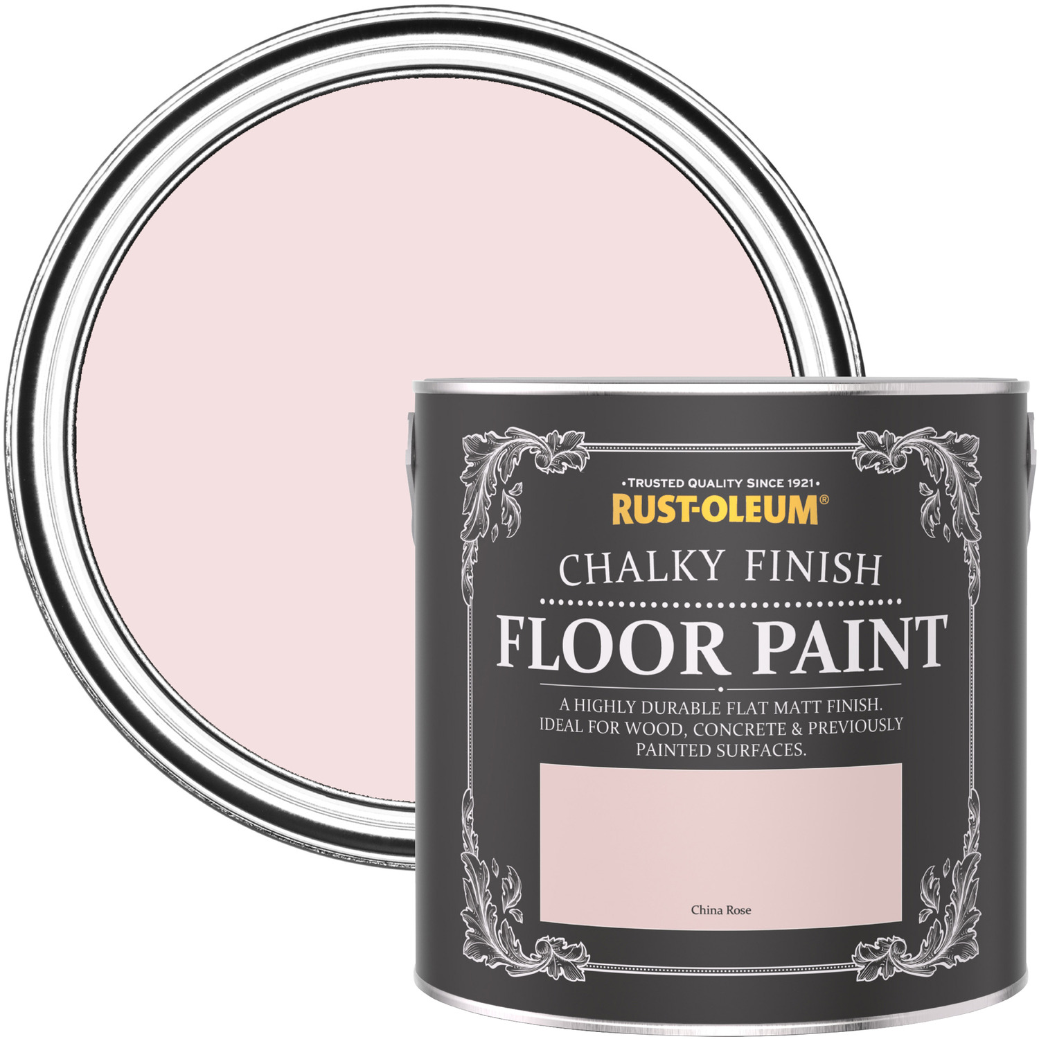 Chalky Floor Paint China Rose - Pink