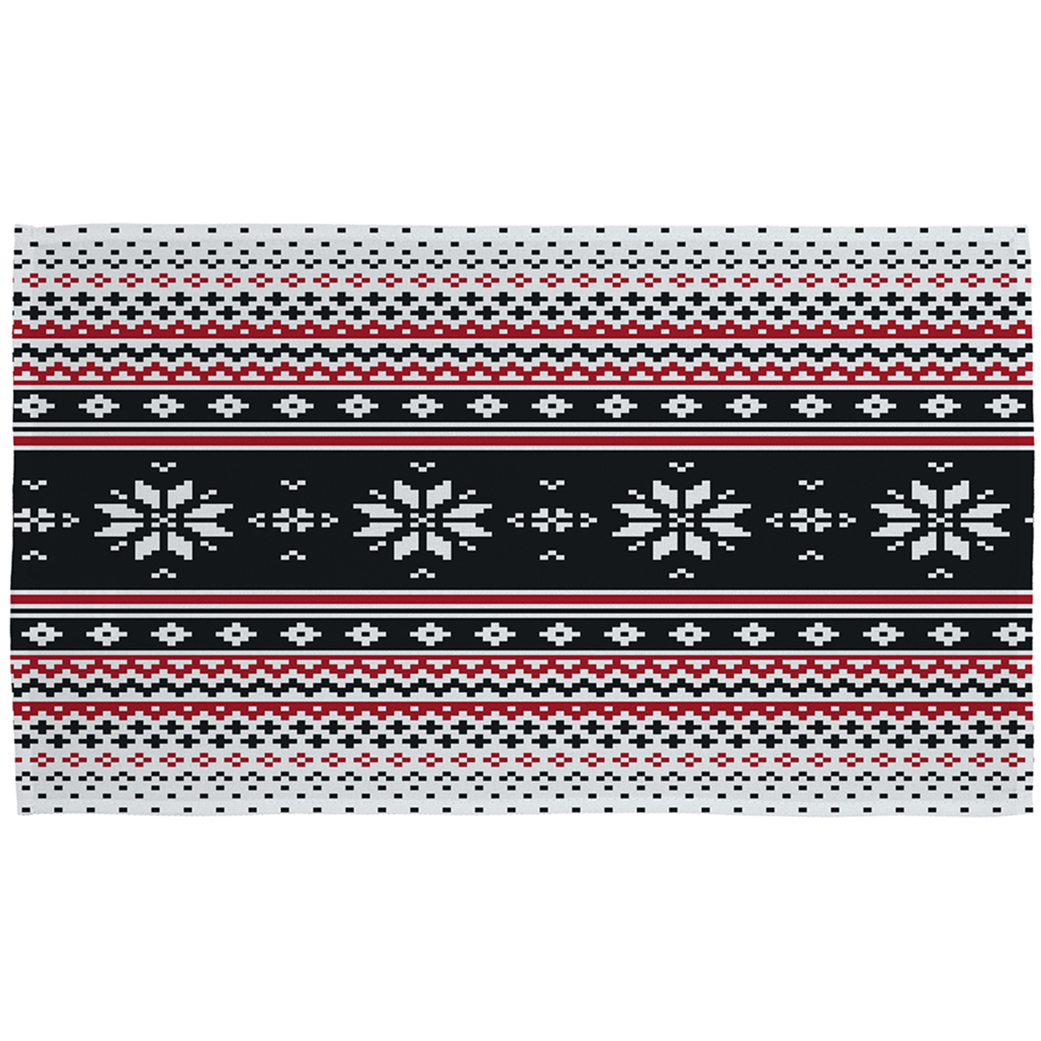Abstract Christmas Kitchen Towel - Red