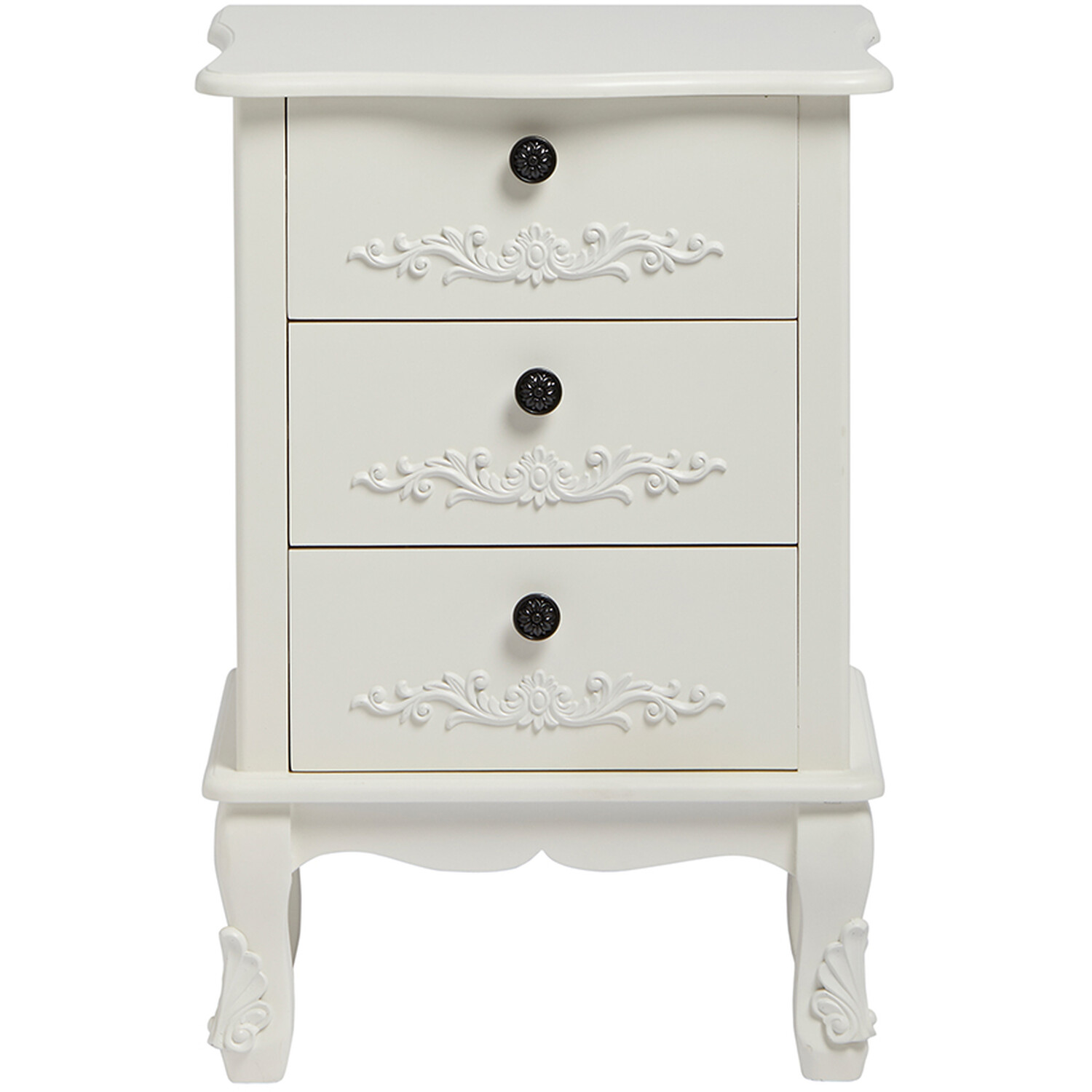 Antoinette 3-Drawer Chest - White thumbnail